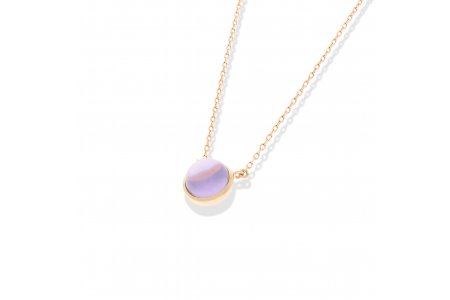 Carry Me Round Amethyst Necklace
